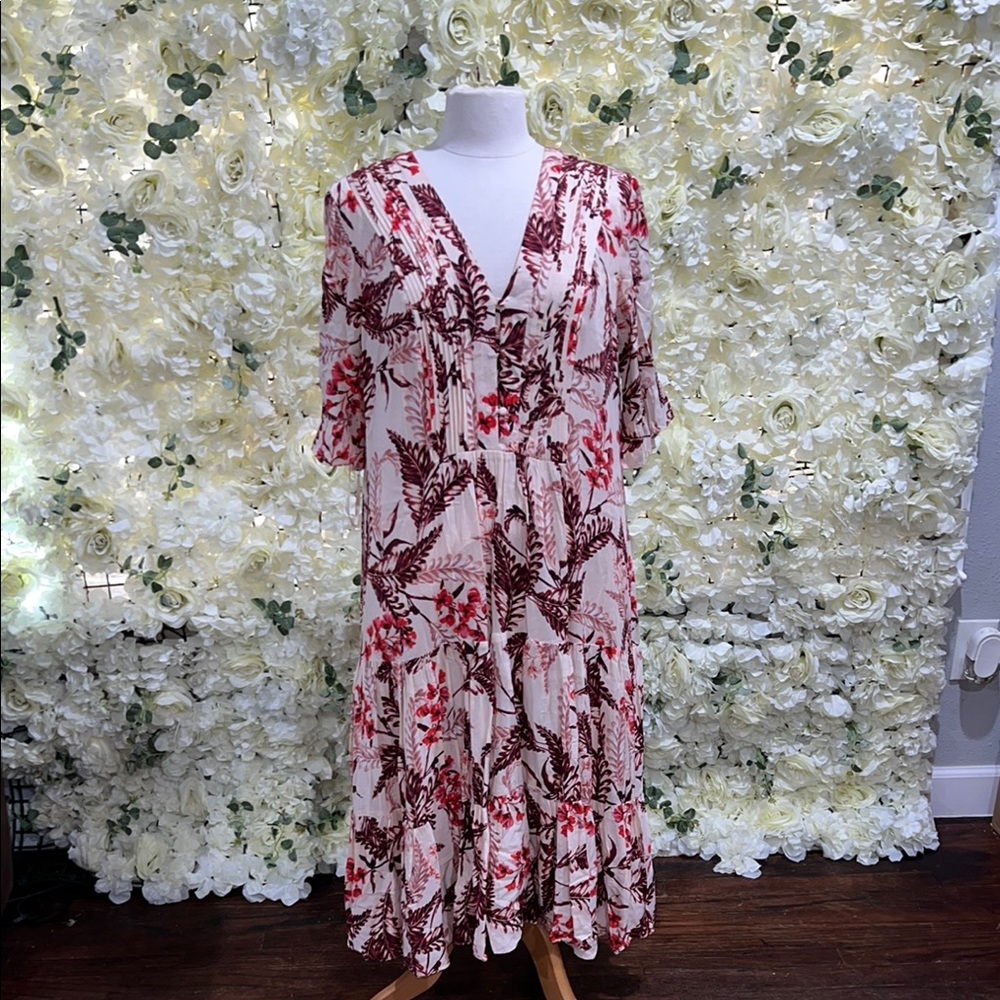 Floral V-Neck Maxi Dress